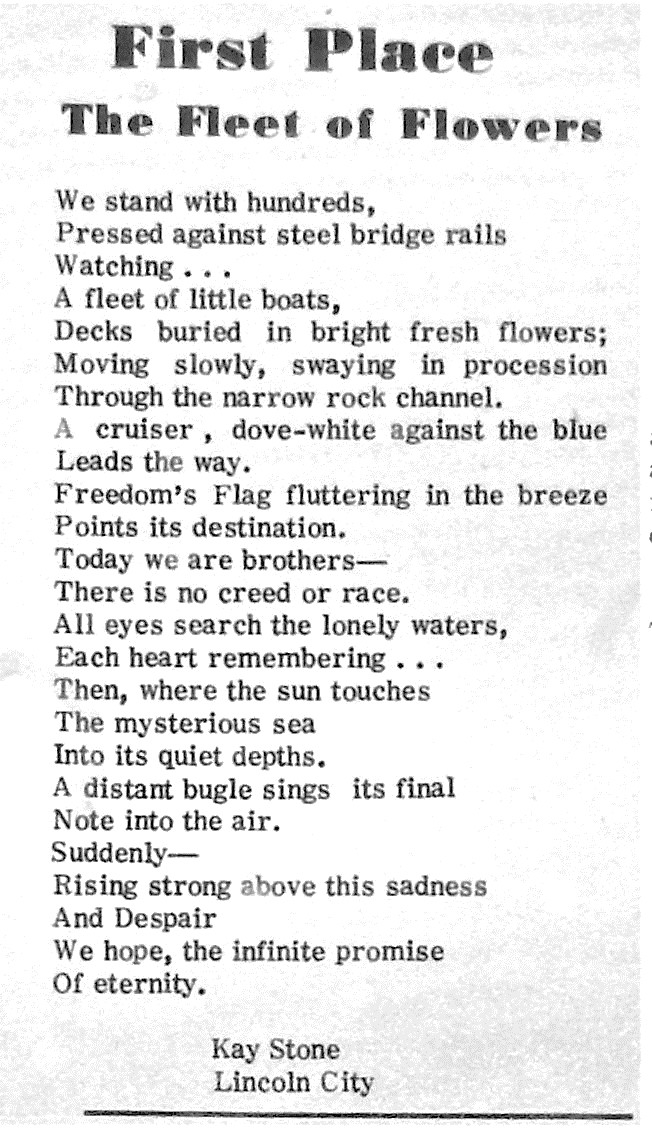 Poem by Kay, 7/31/69